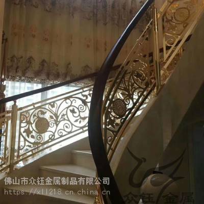 酒店精雕新款欧式楼梯护栏 泰安批发纯铜护栏价格