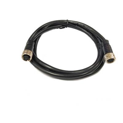 M8传感器线缆 5芯母头带线5米 防水连接器 单端预铸线缆
