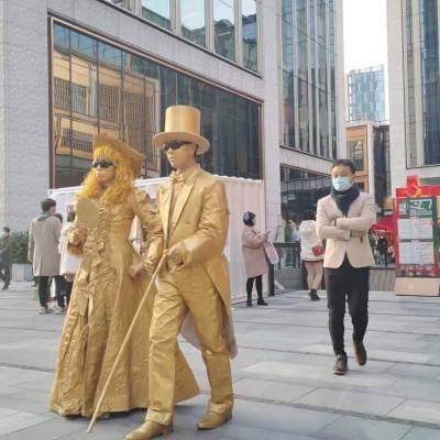 上海行为艺术活雕塑cosplay表演主题服装定制展台展示巡游