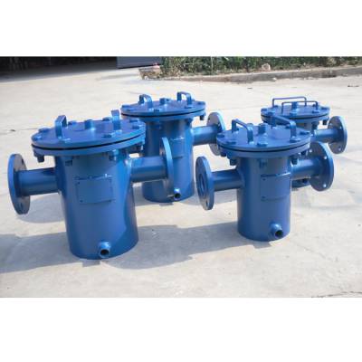 莱芜毛发收集器 碳钢篮式过滤器 供热卧式除污器