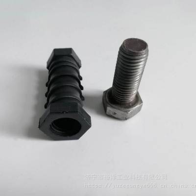 工地预埋铝模一次性k板螺母螺丝 加厚塑料螺帽锥形螺栓16螺杆24头