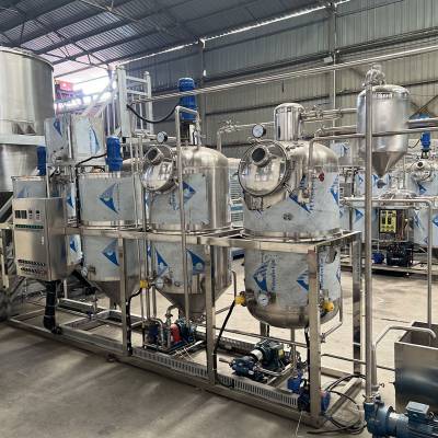 榨油厂精炼机器 低温酸化法脱胶 猕猴桃籽油精炼设备