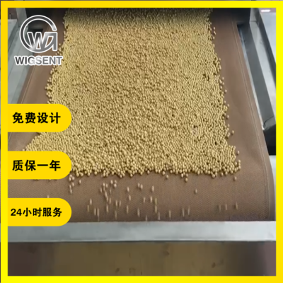 W-40HMV黑豆烘烤设备 五香豆子微波膨化烘焙机