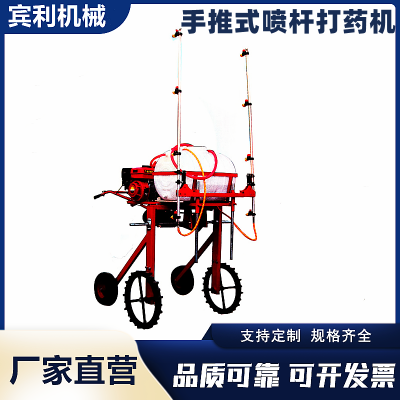 小型喷杆式喷雾机 自走式农田打药机 手扶四轮玉米喷药机