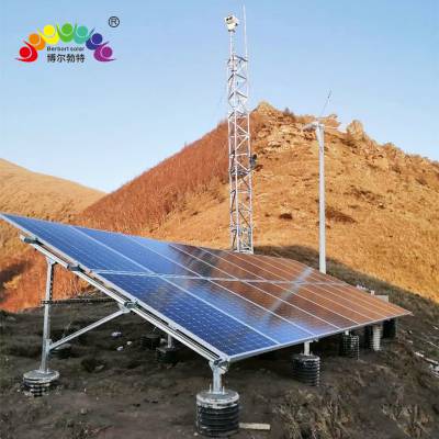 博尔勃特 山区锂电池 风光互补发电 太阳能监控供电系统
