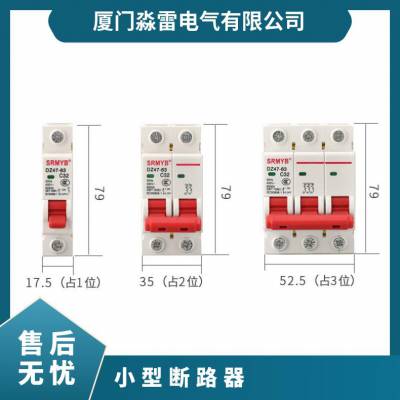 人民小型断路器空开短路保护器家用总开1P2P3P4P63A空气开关