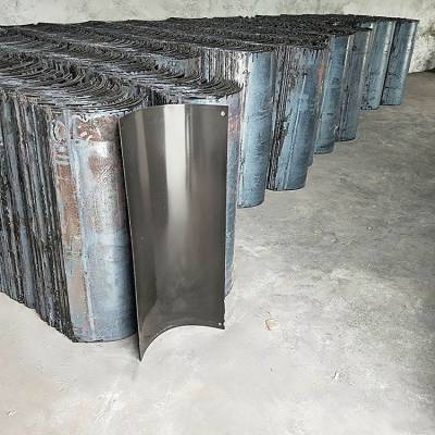 1米***搪瓷溜槽 2个厚煤溜板可定做 鸿业搪瓷溜槽厂家 矿用u型煤溜子