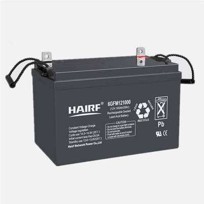 HAIRF蓄电池6GFM121000海瑞弗蓄电池12V100AH高低压配电柜 UPS不间断电源