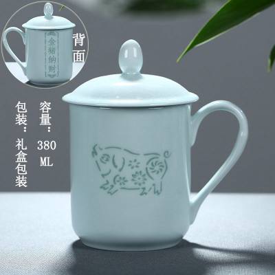 十二生肖陶瓷礼品玲珑茶杯景德镇供应厂家