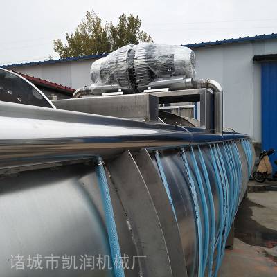 A清洗泡水牛羊头预冷机 卧式鸡鸭鸽子预冷机螺旋型