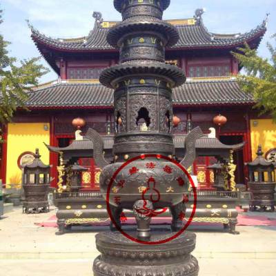 铸铁古宫鼎 弘缘法器供应寺院古宫鼎