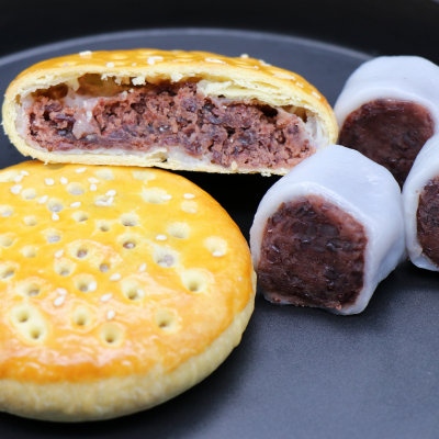 朋宗速冻红豆麻薯饼半成品 冷冻品批发 144个/件 70g/个