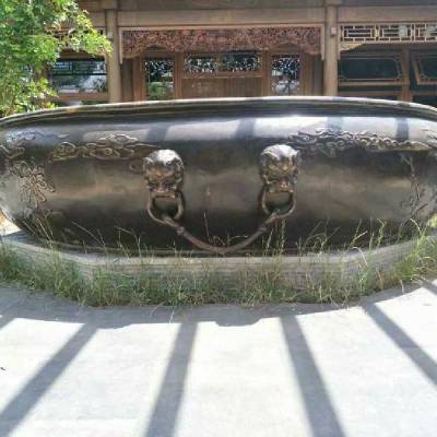 铜缸雕塑工厂 市标雕塑 民俗铜缸雕塑