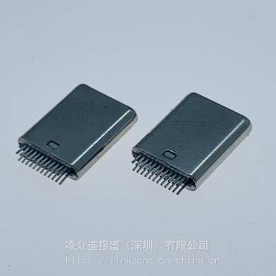 ޷TYPE-C 24PIN̨׹ͷ/޽ӵؽ/аʽ/L=10.0mm