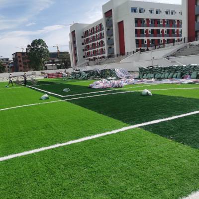 足球场室外安装工程 足球场人造草施工 新国标门球场草坪使用维护