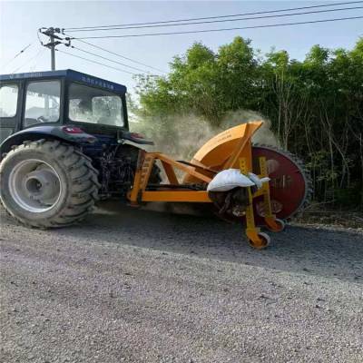 铺埋管道圆盘路面开沟机 雷创破碎水泥路面60型开槽机