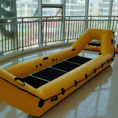 消防应急装备充气式救援筏水域冰上可折叠救生筏便捷快速部署气胀船