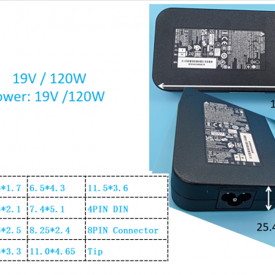 Delta 19V power adapter ADP-120RH BB PSE KC UKCA