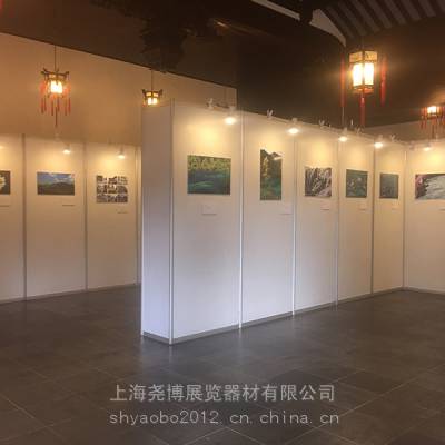 上海书法绘画挂画展架 美术作品展板移动展架租赁