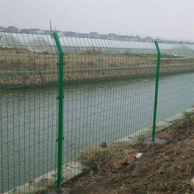 河道周边防人畜落水双边丝护栏网 河道围挡防护铁栅栏 护栏网厂家定制