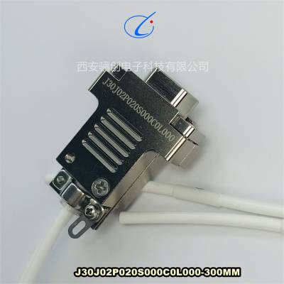大电流矩形连接器 J30J02P020S000C0L000-300MM插头插座 骊创