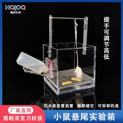 透明亚克力材质小鼠悬尾实验箱鼠社交行为实验箱