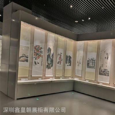 美术馆遥控平移门展柜 /山东大学校史馆展柜制作