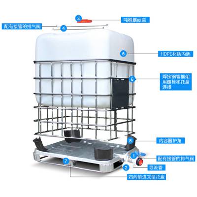 诺顺【厂家直 销】方桶IBC化工物流桶 自动化金属框架吨桶