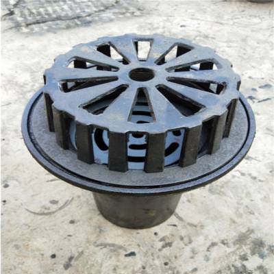 虹吸式雨水斗 钢制雨漏斗 铸铁87型下水斗型号墙侧排雨水斗