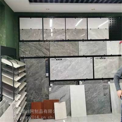 武汉瓷砖展板 可移动地板样品展架 方孔洞洞板挂板