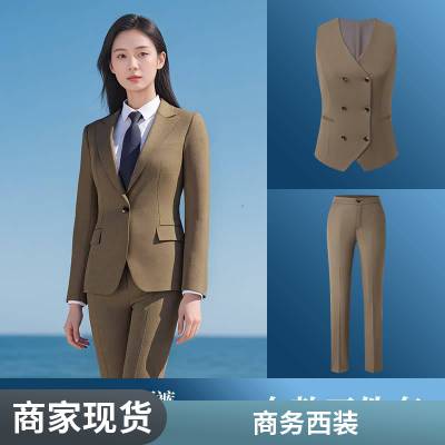 木幂森 商务西服 ***感双排扣 时尚简约工作服 团队定制 宴会服装