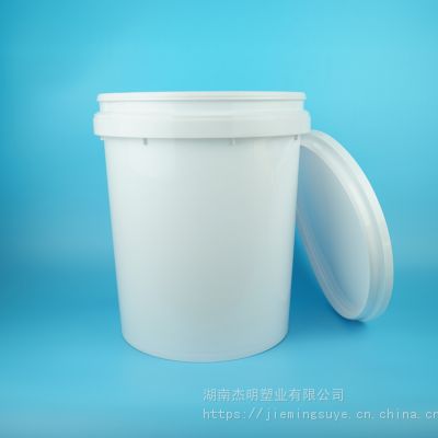 20L塑料包装圆桶，白色塑料桶，乳胶涂料化工材料塑料容器