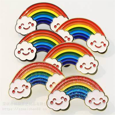 金属徽章定制烤漆 珐琅徽章胸章锌合金个性LOGO 校徽徽章定制厂家