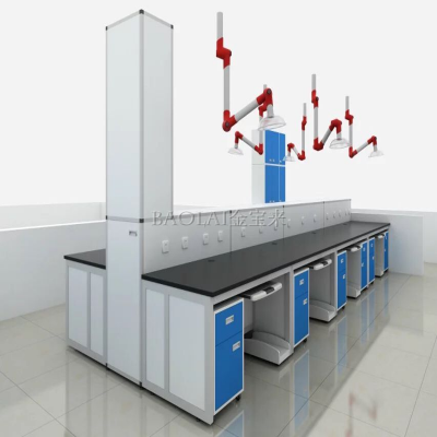 邵阳定做钢木实验台 实验室中心实验台 台式通风柜技术方案