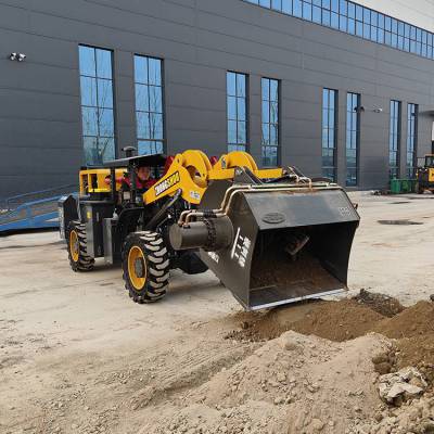 矿用装载机配搅拌斗 矿山隧道混凝土作业好帮手