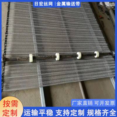 304不锈钢网带输送机网链 隧道食品耐高温烘干果蔬清洗冷却流水线