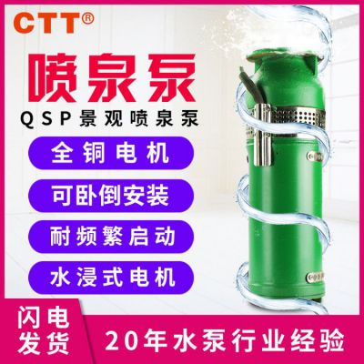 水池喷泉泵 QSP20-54/3-5.5品质***源头工厂 清水泵厂家