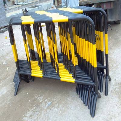 移动式钢管栏杆 普通道路施工隔离栏 可灵活移动护栏