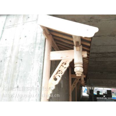 昆明仿古建筑斗拱实木水泥斗拱定制厂家
