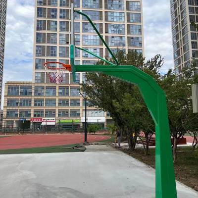 户外地埋固定式篮球架 学校运动场所比赛专用