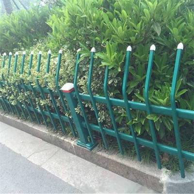 户外绿化花池小篱笆 园林PVC塑钢栅栏 蓝白色花圃防护栏