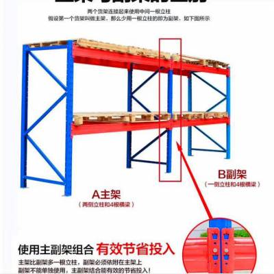 食品饮料厂车间仓库重型货架 组合式百货店储物架