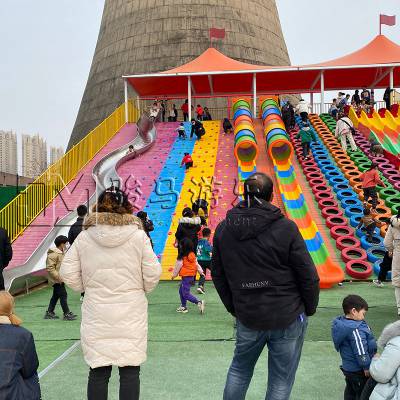 网红儿童滑世界主题乐园游乐设备 亲子无动力乐园器材厂家