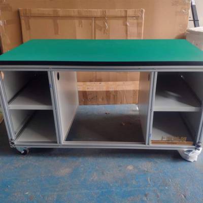 防静电工作台 车间流水线操作台 ?铝型材带灯带抽屉 按需定制