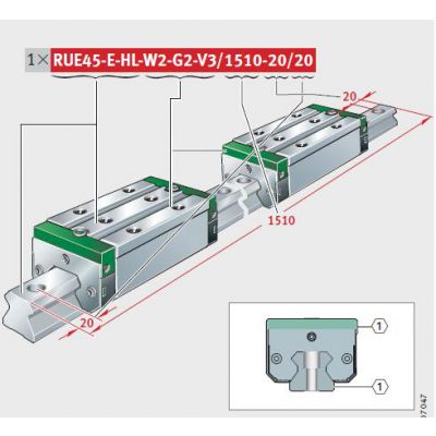 INA RWU45EHG2V3滚柱滑块,INA RWU45EHG2V3滚柱轴承现货供应