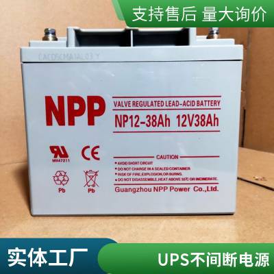 耐普蓄电池 NPG12-100AH胶体 免维护ups铅酸 12V100AH