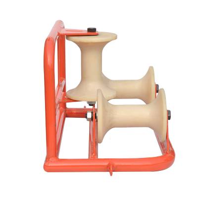 识坚电缆转角实心尼龙滑车地缆拐角滑轮三轮转角滑车