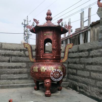 铸造广州祠堂铸铁烧纸炉 宗祠化宝炉那里有生产