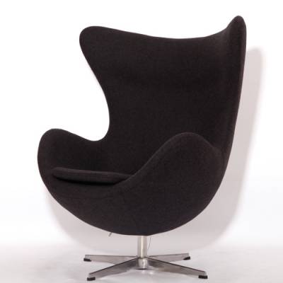 雅帝家具出口家具生产商高端真皮休闲椅蛋椅家具工厂