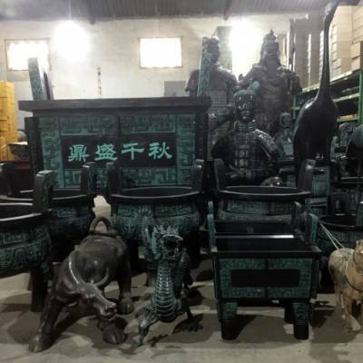 仿古司母戊铜方鼎定制 西安铜鼎铭文鼎盛千秋四个字可以订做